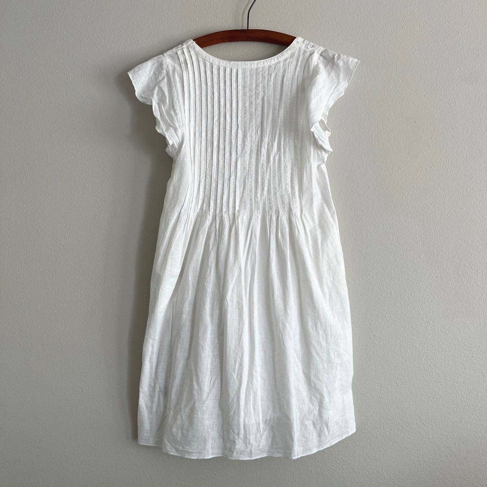 100% Organic Cotton Dress White Small - Picture 3 of 5